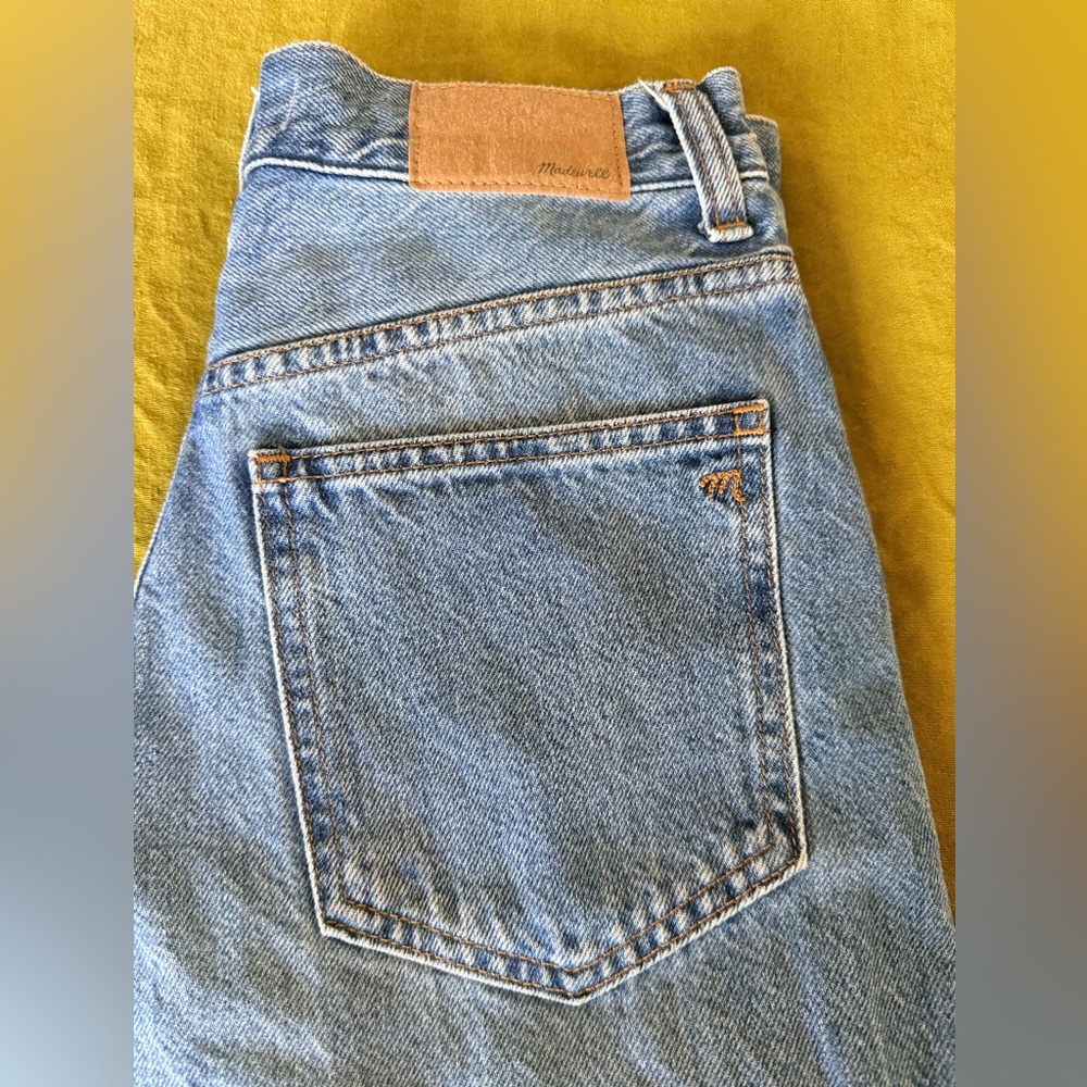 Madewell Super Wide-Leg Jeans In Fannin Wash, High Rise, Full Length W/Cuff, 25 - Picture 11 of 11